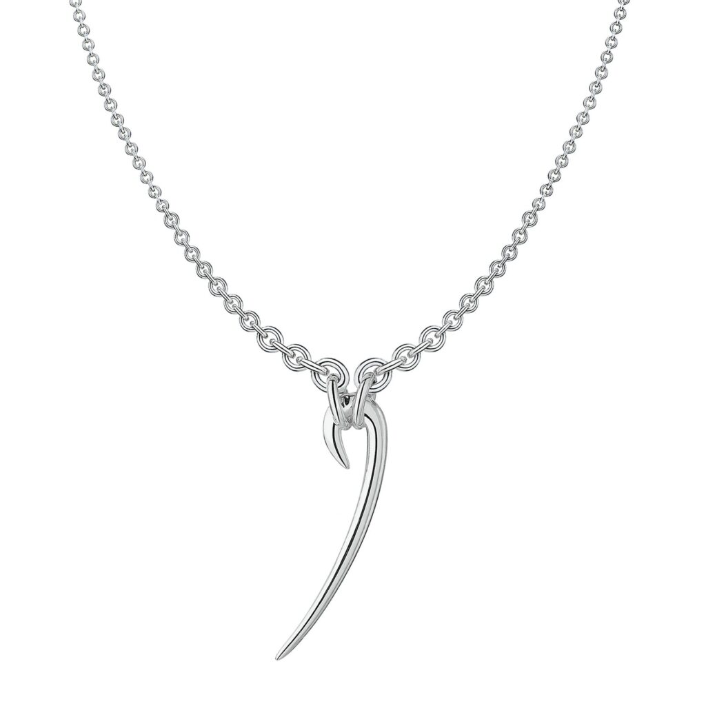 925 Sterling Silver Hook Drop Necklace