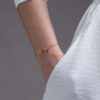 925 Sterling Silver Hook Heart Bracelet - Image 3