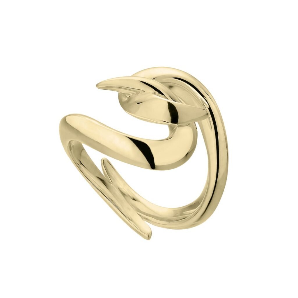 925 Sterling Silver Hook Ring