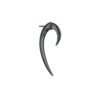 925 sterling silver single hook earring with sleek modern silhouette