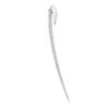925 Sterling Silver Hook Single Size 4 Earring and Diamond - Image 2