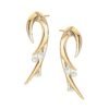 Sterling silver hook earrings with large pearl accents
