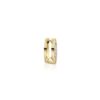 925 Sterling Silver Hoop Earrings Mini Diamond Yellow - Image 3