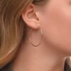 925 Sterling Silver Hoop Earrings - Image 2
