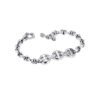 ID bracelet with distinctive tri-link pendant and clean finish