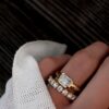 925 Sterling Silver Illusion Diamond Thick Bezel Ring - Image 3