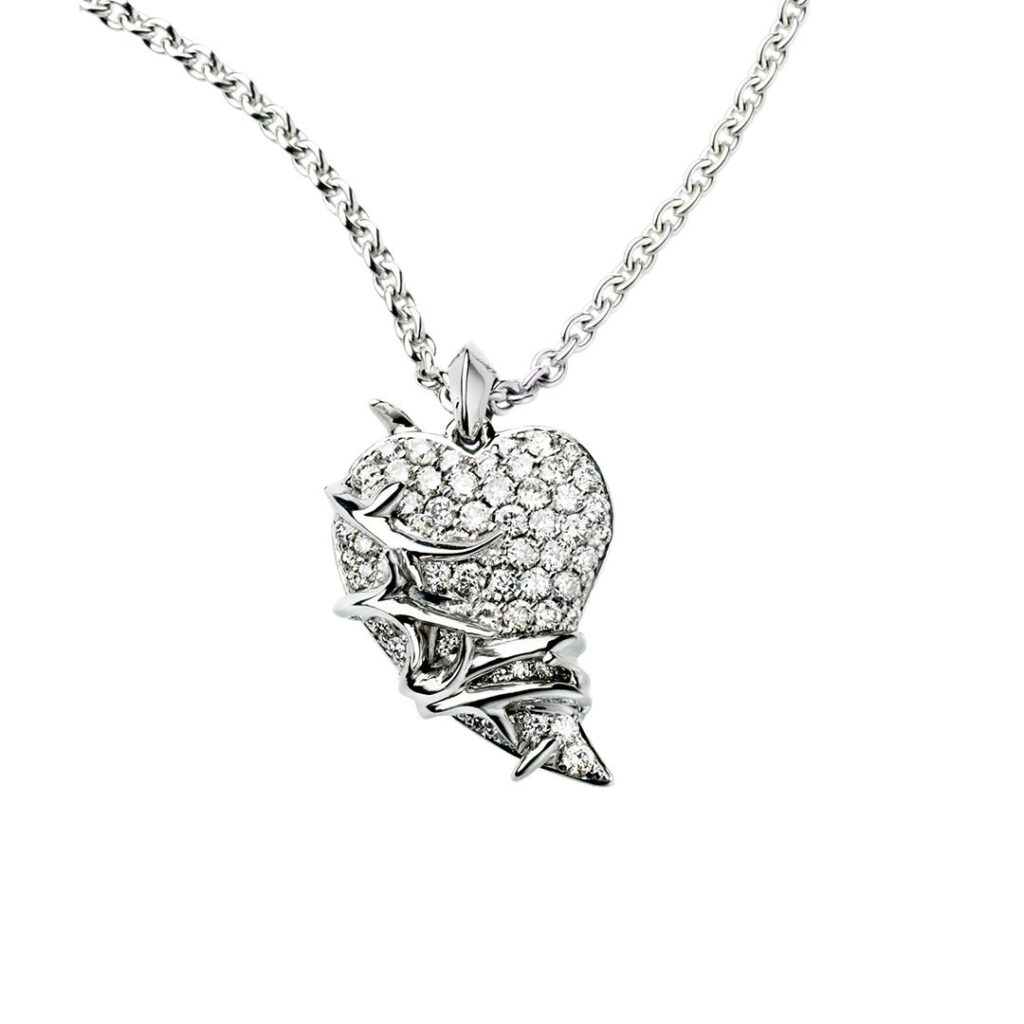 925 Sterling Silver Impassioned Diamond Necklace