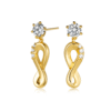 925 Sterling Silver Infinite Spirit White Sapphire Earrings