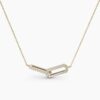925 Sterling Silver Infinity Interlinked Diamond Necklace