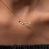 925 Sterling Silver Infinity Interlinked Diamond Necklace - Image 2