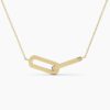 925 Sterling Silver Infinity Interlinked Diamond Necklace - Image 4