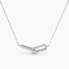 925 Sterling Silver Infinity Interlinked Diamond Necklace - Image 5