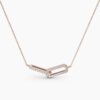 925 Sterling Silver Infinity Interlinked Diamond Necklace - Image 6