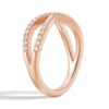 925 Sterling Silver Infinity Twist Diamond Anniversary Ring - Image 10