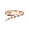 925 Sterling Silver interlocking ring with a polished finish