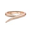 Gold-plated sterling silver ring with layered interlocking bands