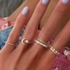 Sterling silver ring with thick gold plating and clean lines