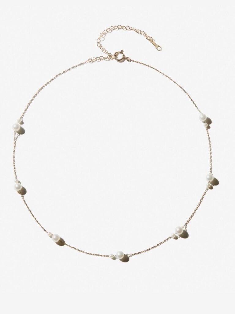 925 Sterling Silver Kissing Pearl Necklace