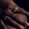 Modern knuckle ring featuring refined faceted detailing