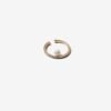 Large sterling silver ear cuff with bold modern shape