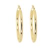 925 Sterling Silver Large Theia Hoop Earrings