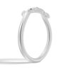 925 Sterling Silver "leafy Promise Green Protector" Diamond Wedding Band - Image 2
