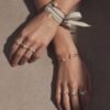 Open ring featuring a pearl and premium CZ diamond-inspired sparkle