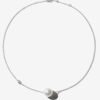 Gold-plated sterling silver necklace with adjustable chain