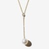 Gold-plated sterling silver necklace with delicate pendant