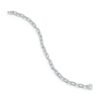 Sterling silver bracelet featuring a clean modern lock design