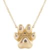 925 Sterling Silver LS X LABELLE DOG PAW NECKLACE