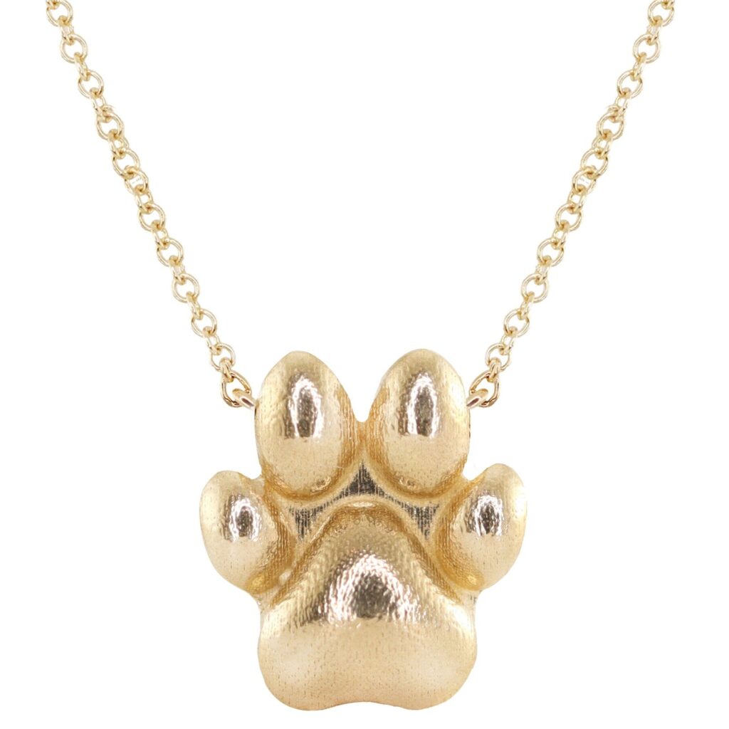 925 Sterling Silver LS X LABELLE DOG PAW NECKLACE