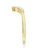925 Sterling Silver Lunette Nested Diamond Wedding Ring - Image 8