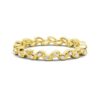 925 Sterling Silver Lustrous Leaves Inspired Diamond Wedding Band - Image 2