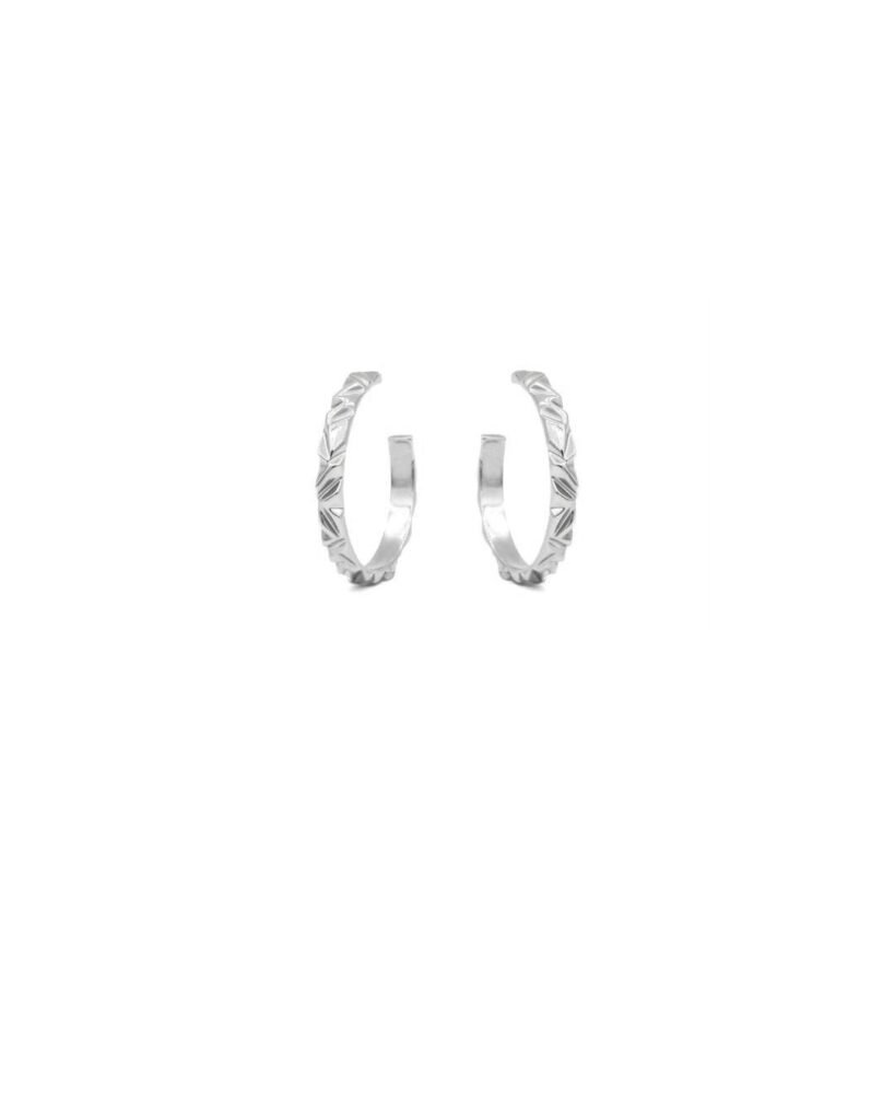 925 Sterling Silver Macro Hoop Earrings