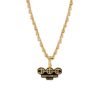 Gold-plated sterling silver pendant with a simple polished finish