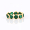 925 Sterling Silver Malachite Eternity Band