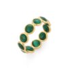 925 Sterling Silver Malachite Eternity Band - Image 3