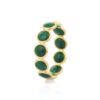 925 Sterling Silver Malachite Eternity Band - Image 4