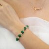 925 Sterling Silver Mallache Diamond Bracelet - Image 2