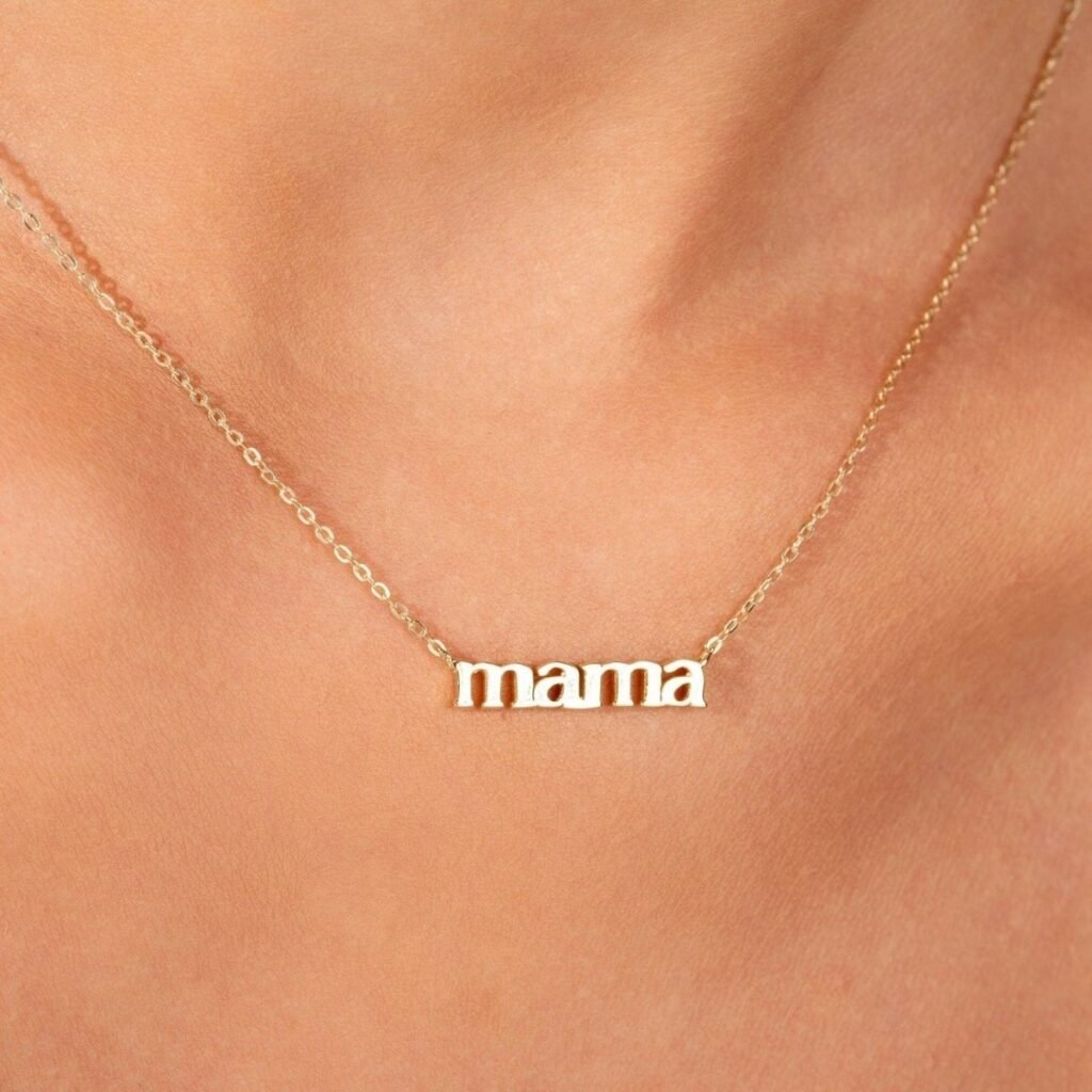 925 Sterling Silver Mama Necklace