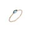 925 Sterling Silver Marquise Cut Blue Topaz Ring - Image 3