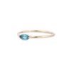 925 Sterling Silver Marquise Cut Blue Topaz Ring - Image 5
