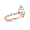925 Sterling Silver Marquise Cut Diamond Engagement Ring Eternity Pave Band - Image 10