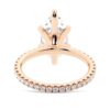 925 Sterling Silver Marquise Cut Diamond Engagement Ring Eternity Pave Band - Image 12