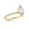 925 Sterling Silver Marquise Cut Diamond Engagement Ring Eternity Pave Band - Image 7