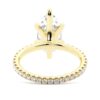 925 Sterling Silver Marquise Cut Diamond Engagement Ring Eternity Pave Band - Image 9