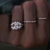 925 sterling silver ring guard finished with thick gold plating