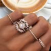 Ring guard with pave-set premium CZ diamonds and coordinated styling