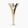 925 Sterling Silver Marquise Diamond Signet Ring - Image 5